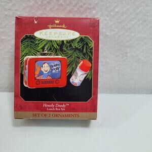 Hallmark Keepsake Ornament Howdy Doody Lunch Box Set 121024-1M8 121024-1M8